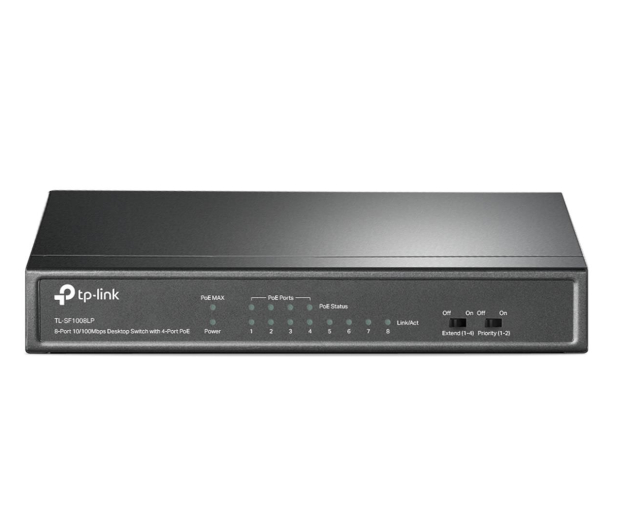 TP-Link 8p TL-SF1008LP (8x10/100Mbit, 4xPoE) - 1201260 - zdjęcie